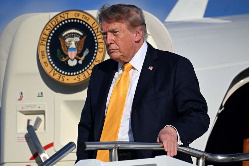 Trump 'body double' rumors explode as president debuts new brunette hair