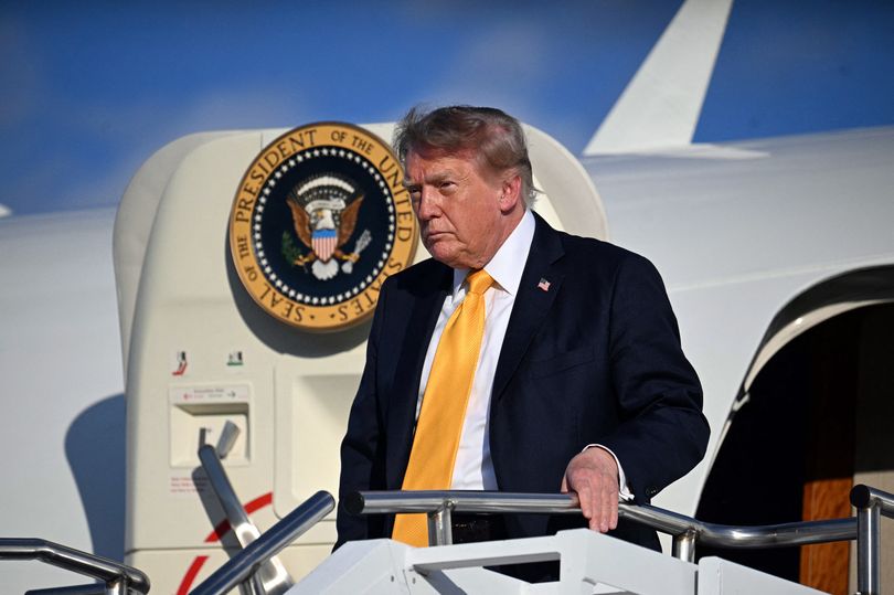 New Photo - Trump debuts new darker hair color after wig confession ahead of another golf weekend