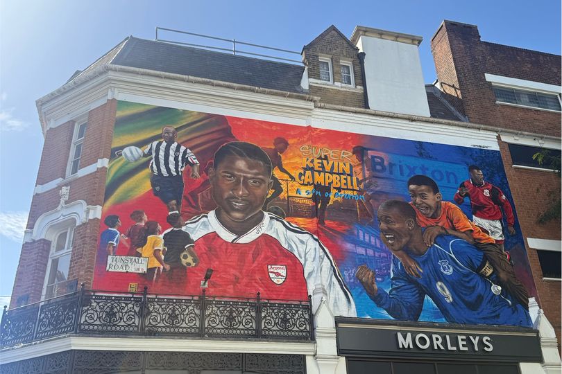 'Beautiful' Kevin Campbell mural unveiled in Brixton celebrating the Arsenal legend