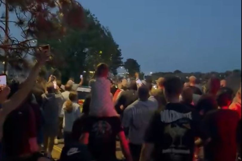 Hundreds of protesters march in Portsmouth after small boat of migrants rescued