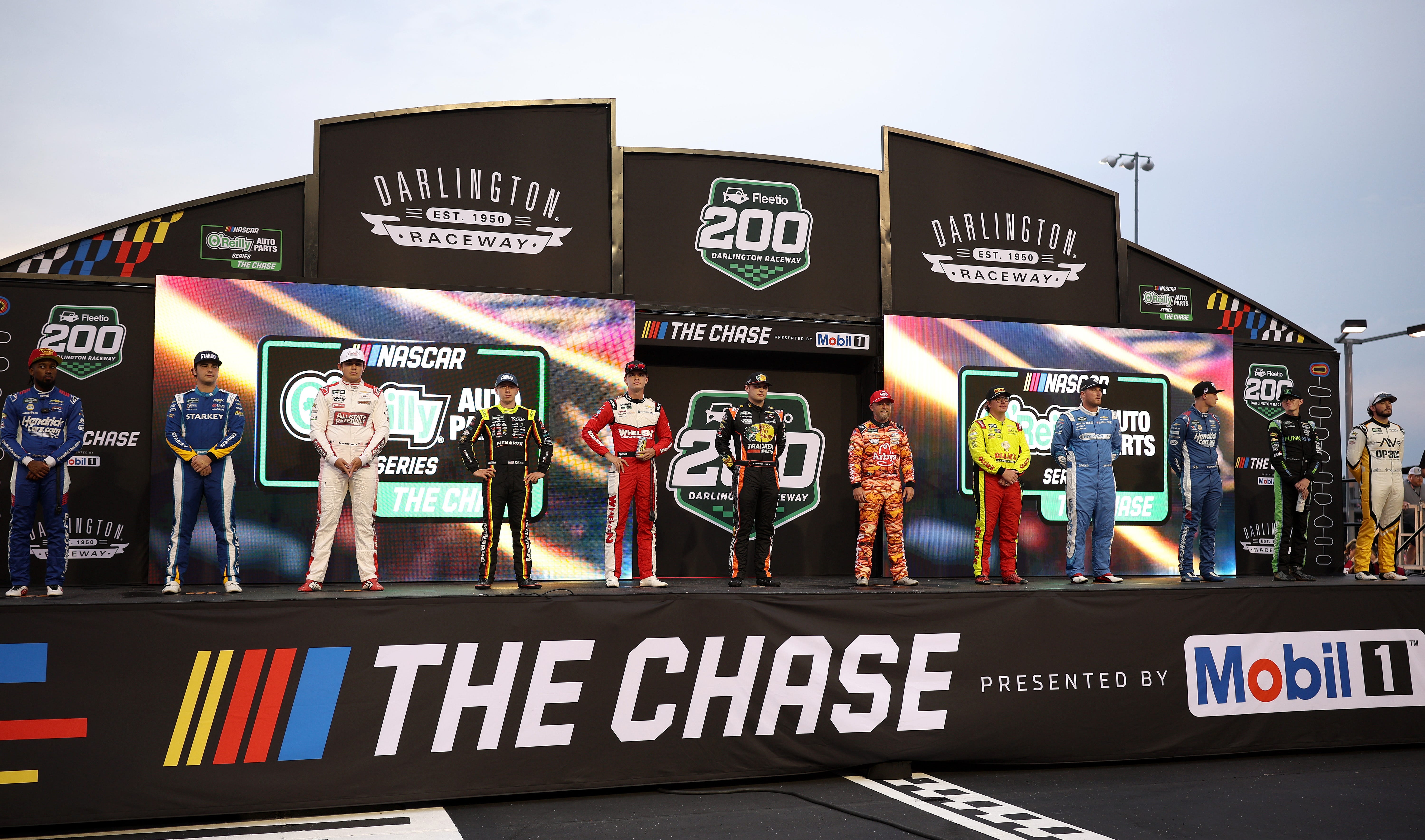 NASCAR O'Reilly Series standings with 8 races left in the 2026 Chase