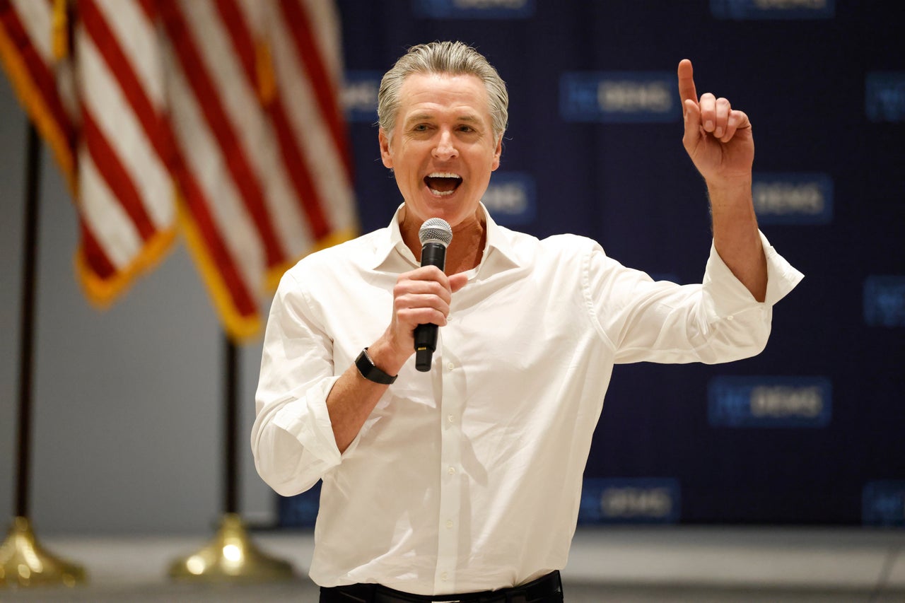Gavin Newsom admits he's feeling out a 2028 White House run at campaign event