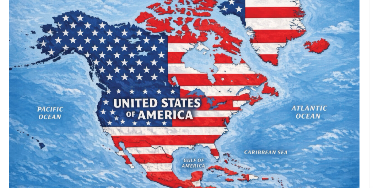 Trump Posts AI-Generated Map Showing U.S. Annexing All Of North America