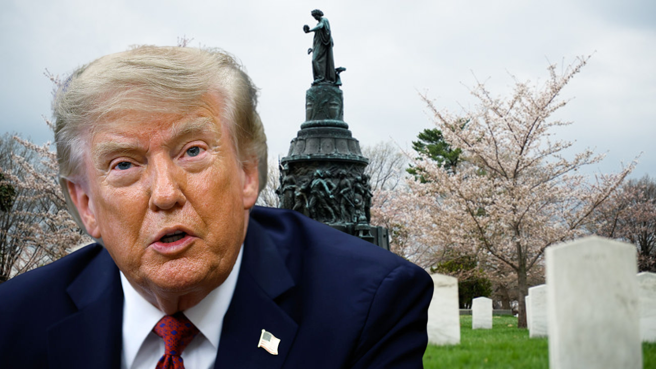 ‘Tidal wave of white supremacy': Trump blasted over removal of slavery criticism at military cemetery