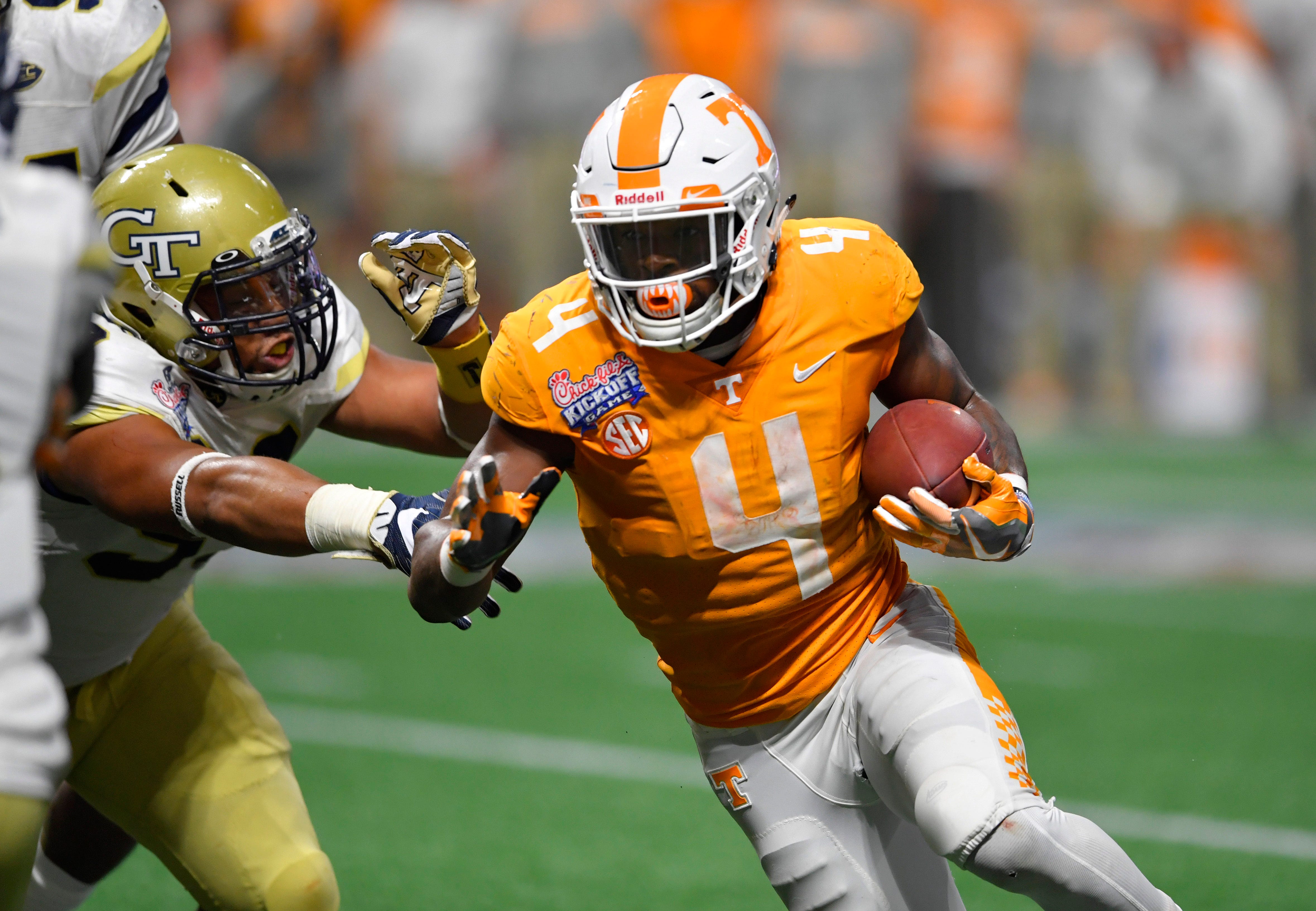 Tennessee's double-overtime win against Georgia Tech football in 2017