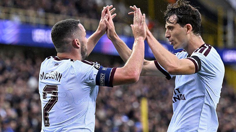 Aston Villa ignite season in five-goal thriller against Club Brugge