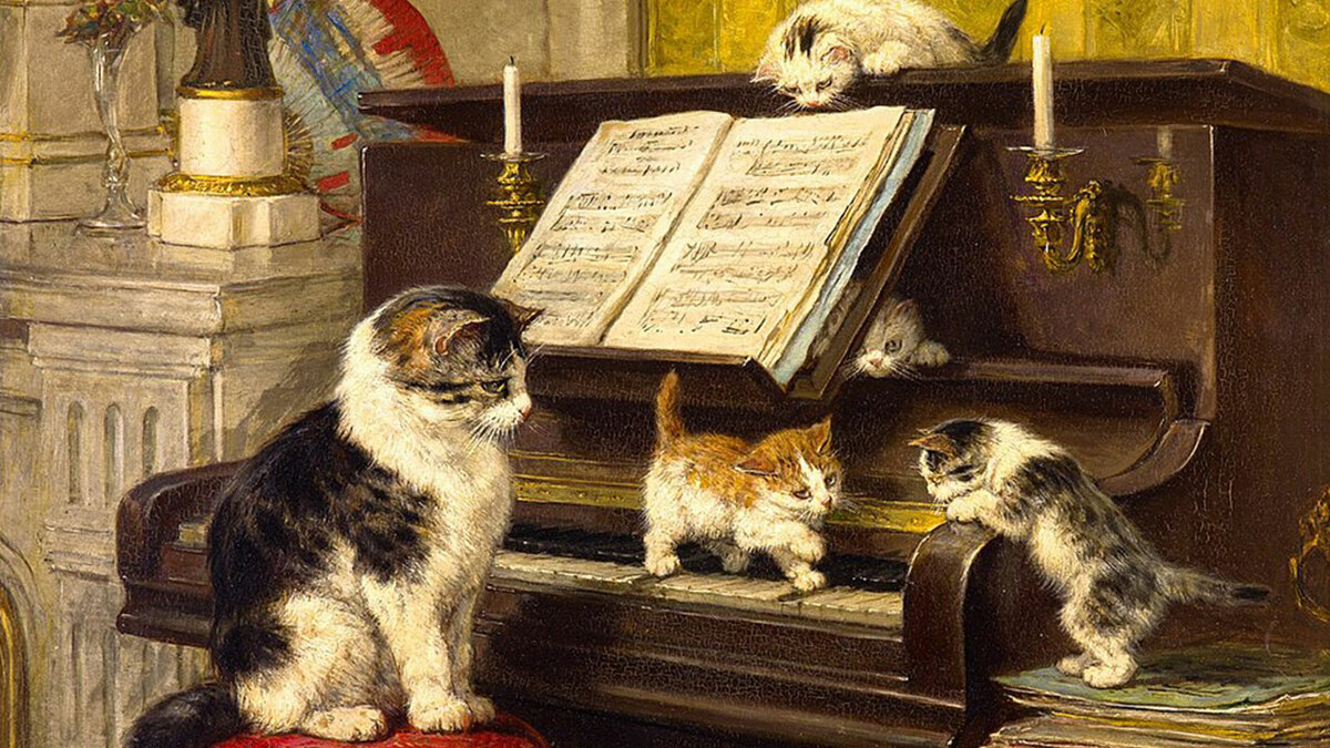 This Artist’s 40 Cat Paintings From The 19th Century Equivalent Of A