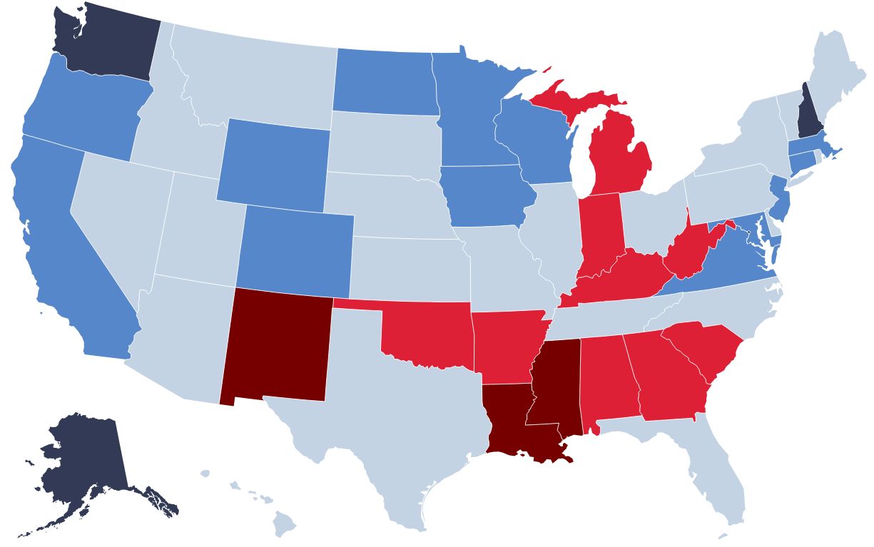 Here’s the Share of Tax Filers in Each State Who Owe No Federal Income Tax
