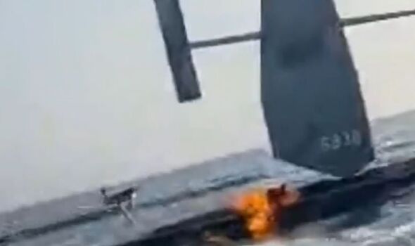 Iran shares video of US vessel on fire as WW3 fears explode Iran attacks US ship in Strait of Hormuz