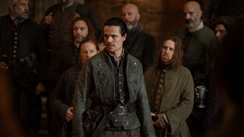 Brian and clansmen in Outlander: Blood of My Blood