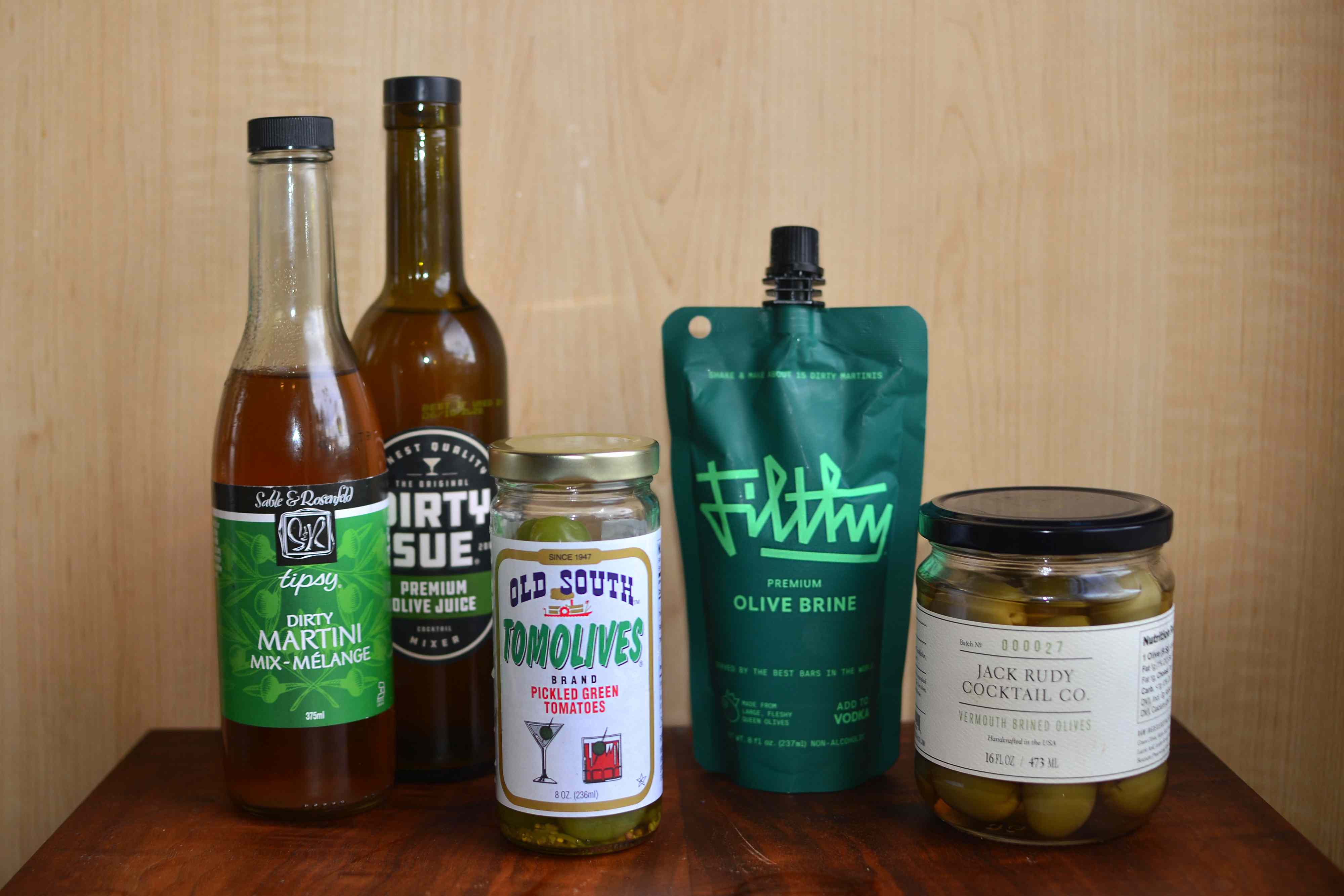 We Tried 5 Olive Brines in Dirty Martinis, and the Winner Was Clear