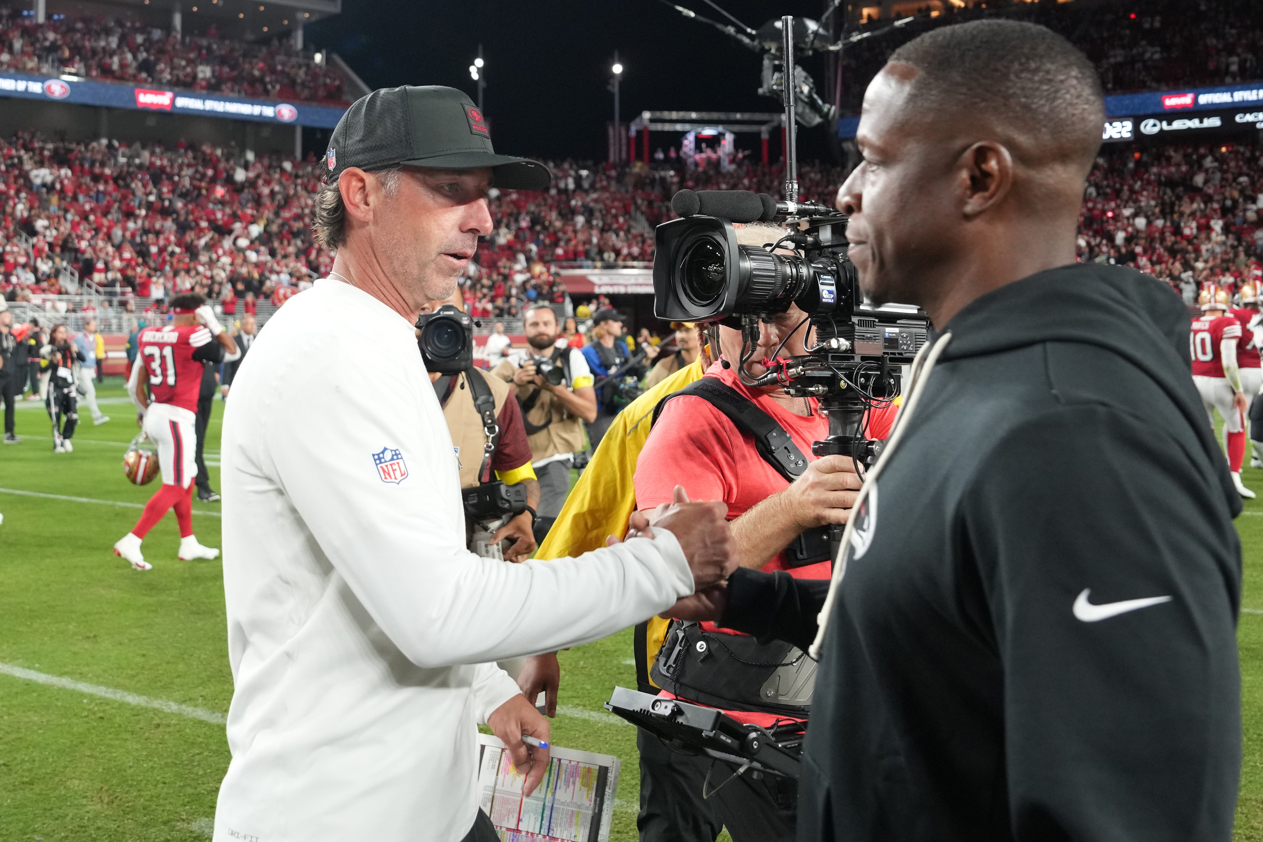 49ers LB credits former Falcons HC for win: 'It started with Raheem'