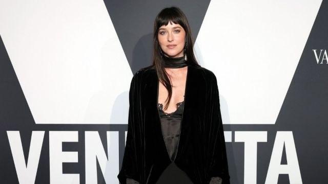 Dakota Johnson's Slinky Valentino Dress Plunges Shockingly Low