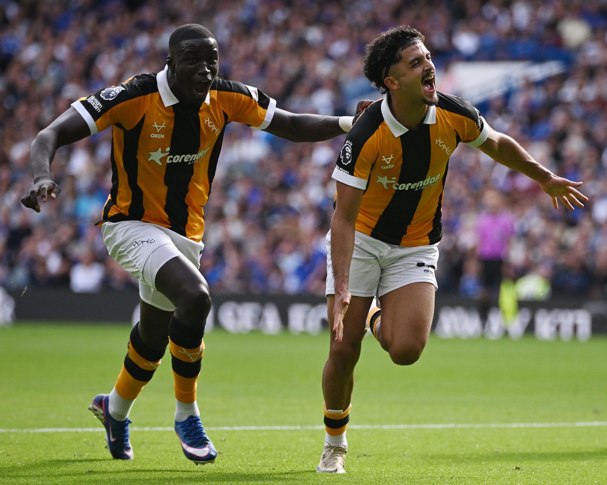 Hull stun Chelsea with Mohamed Belloumi double before João Pedro rescues a point
