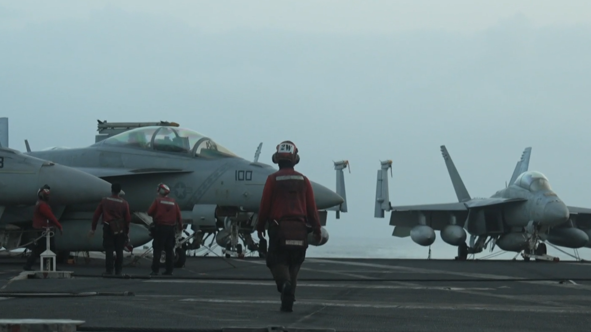 An exclusive look aboard the USS George Washington in its role in the Iran war