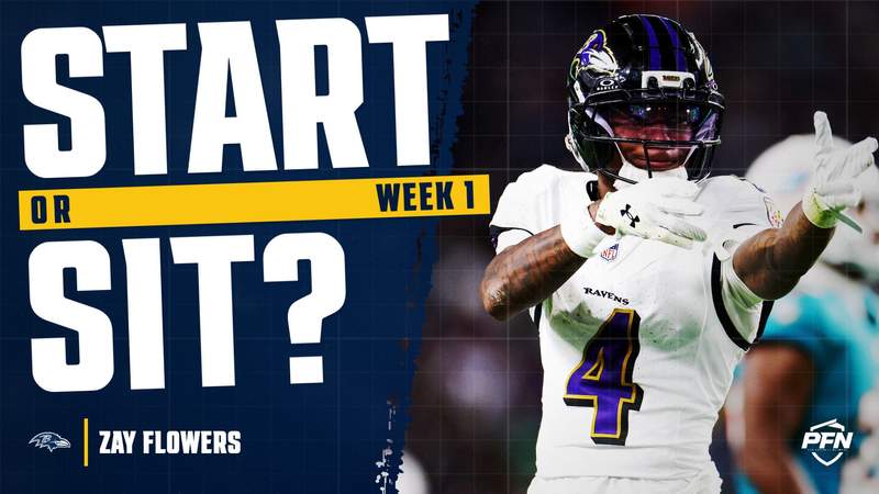 Zay Flowers Fantasy Week 1 Start or Sit: No Chance I'm Fading Him