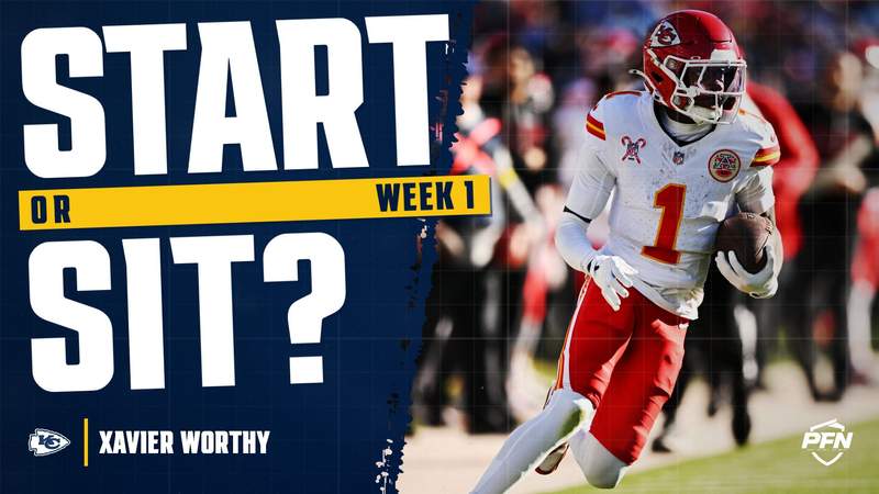 Xavier Worthy Fantasy Week 1 Start or Sit: Sit Him, Then Buy Low