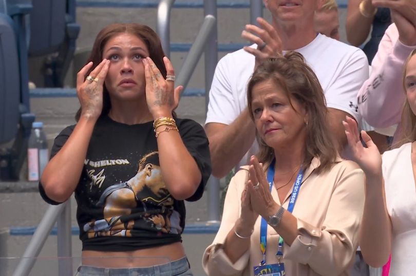 Trinity Rodman wipes tears after mad dash for Ben Shelton's US Open final heartbreak - AOL