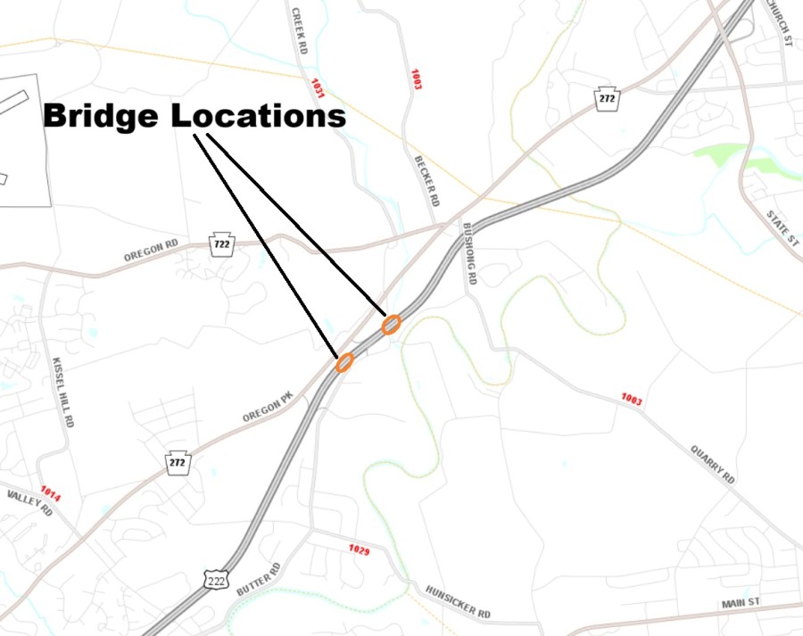 Block Widgit Route 30, 222 bridge inspections set for this week in Lancaster County ...