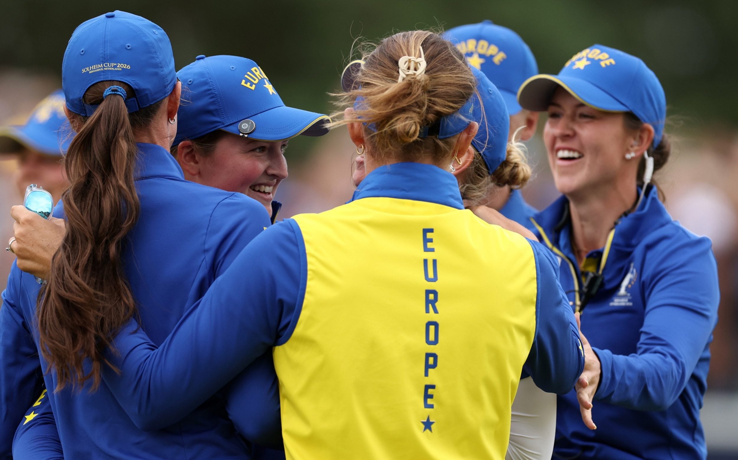 Europe regain Solheim Cup as Hull and Woad lead redemption Sunday