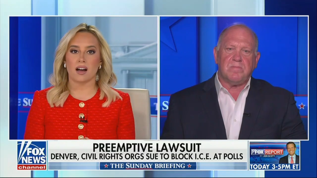 ‘That's News Right There!' Fox News Anchor Surprised By Tom Homan Revealing ICE Has No Plans to ‘Sweep Polling Locations' for Noncitizens