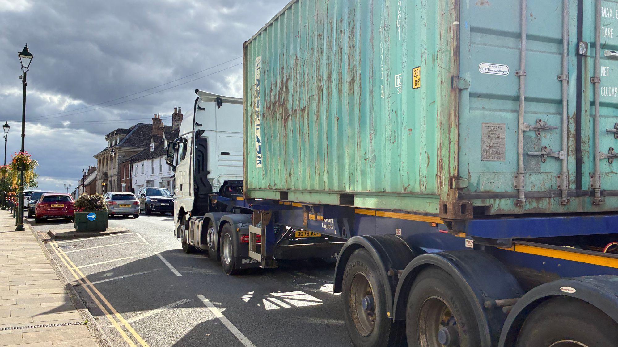 Town demands action on 'hundreds' of lorries