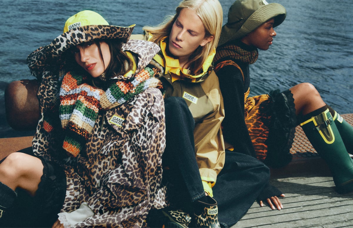 Ganni x Hunter makes dressing for rain a fashion affair