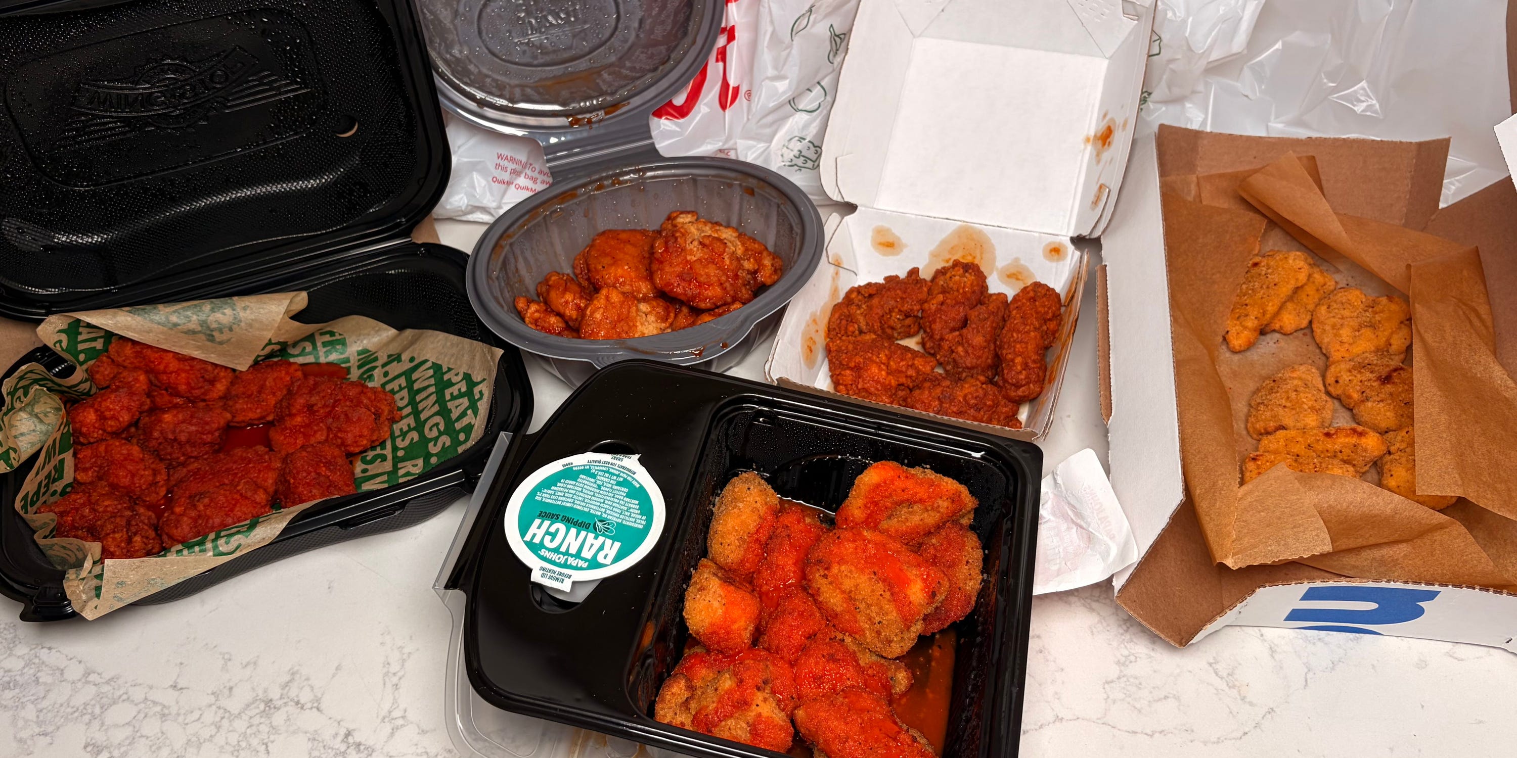 I Tried Boneless Buffalo Wings From 5 Fast Food Chains—Here’s The Best - AOL