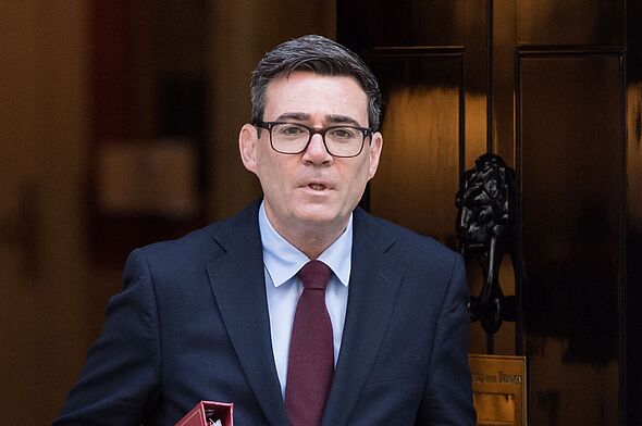 Andy Burnham Departs Downing Street for PMQs in London