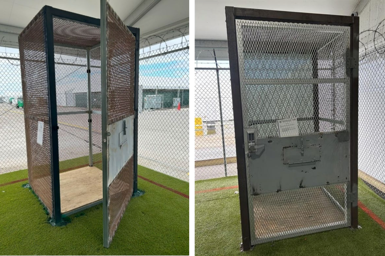 Alligator Alcatraz put detainees in cramped cages to ‘manage their emotions'