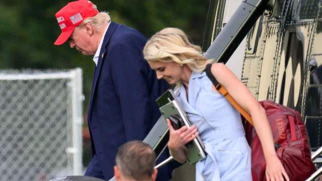 Donald Trump Returns From Ireland With Natalie Harp as Melania Stays Home