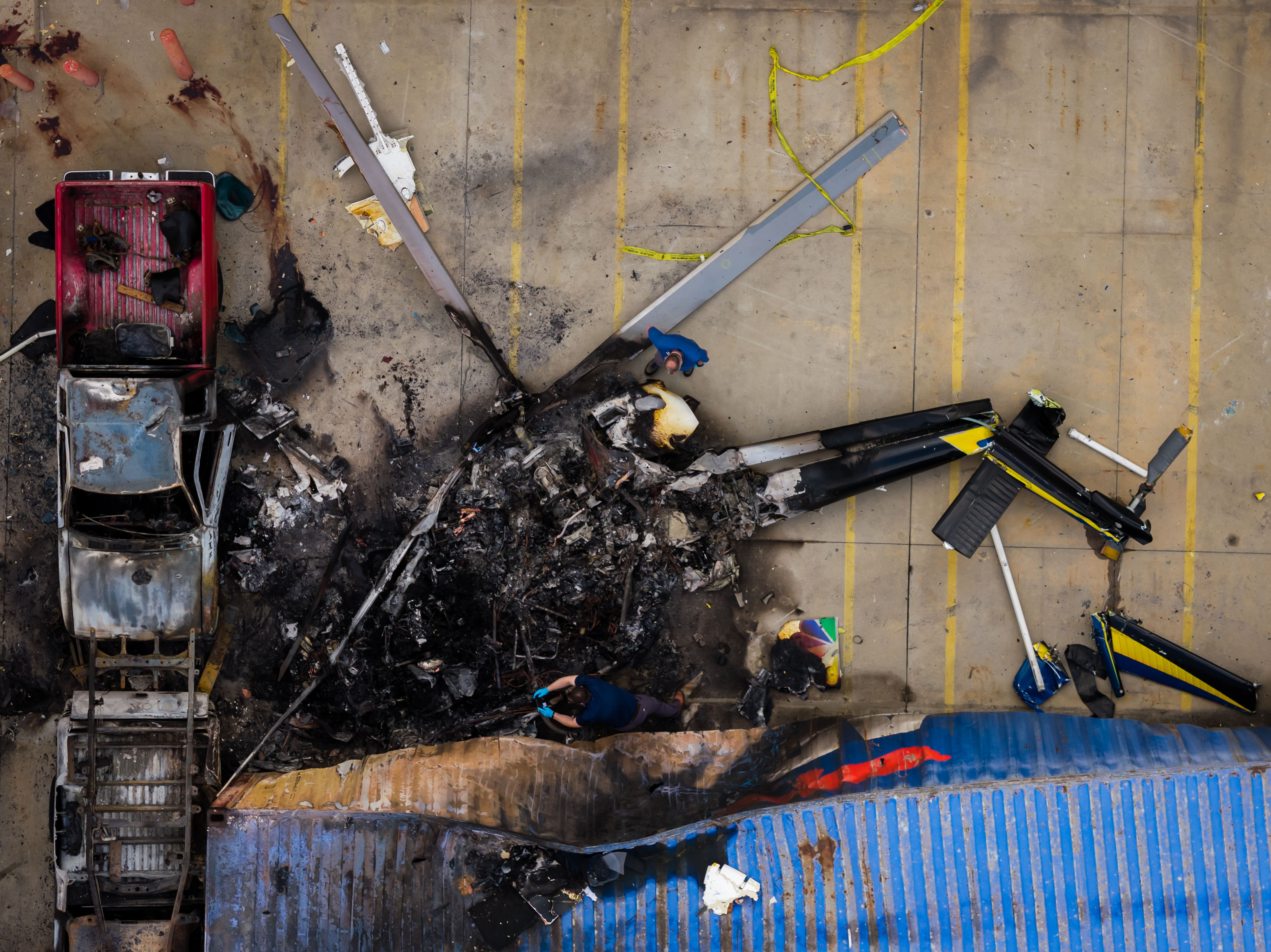 Driver arrested in bus collision that happened before news helicopter crash in LA - AOL