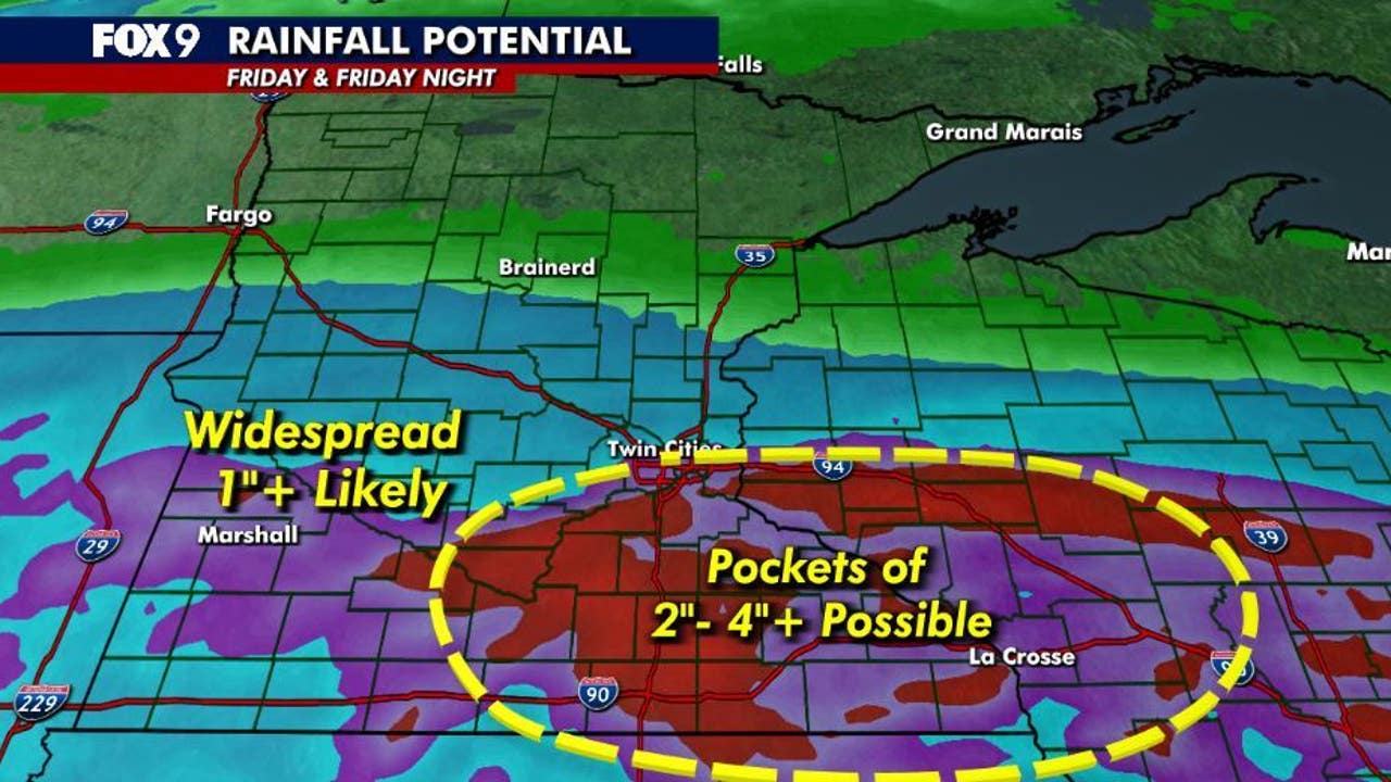 Weather In Minneapolis Minnesota weather: Widespread soaking rain Friday with 2+ inches ...