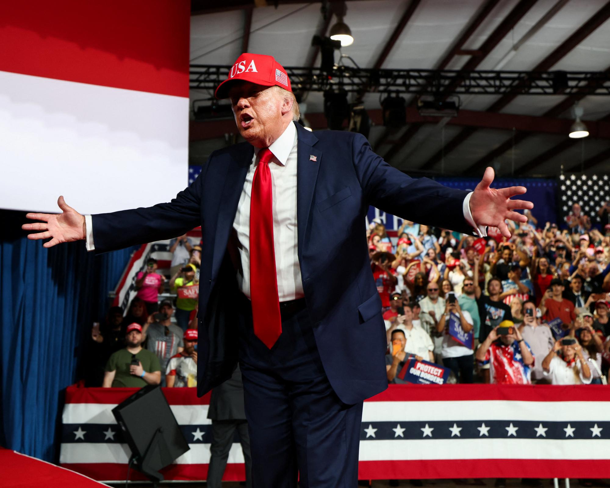 ‘Pretend I'm on the ticket': Trump hits campaign trail in bid to boost Republican hopes