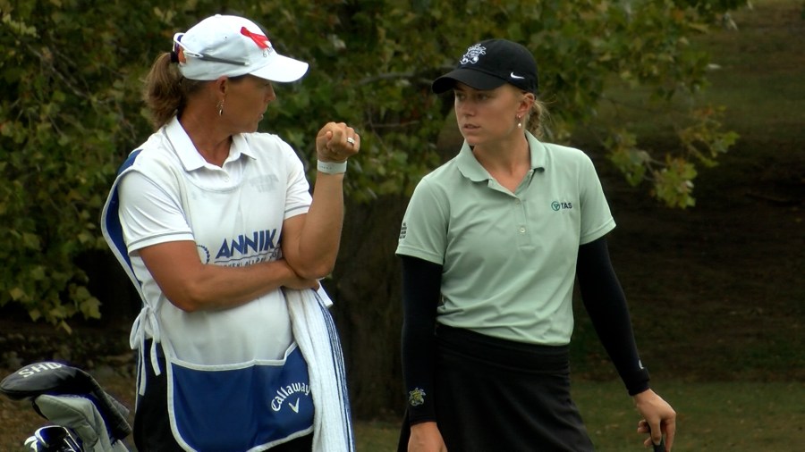 From Australia to Wichita: Former LPGA star caddies for ex-Shocker at Heritage Classic