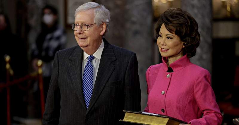 Elaine Chao's Cryptic Social Media Move Raises Eyebrows Amid Mitch McConnell's Return