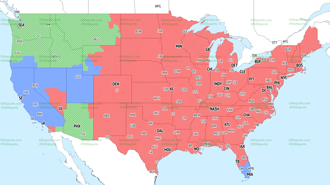 Cardinals vs. Seahawks TV coverage maps - AOL
