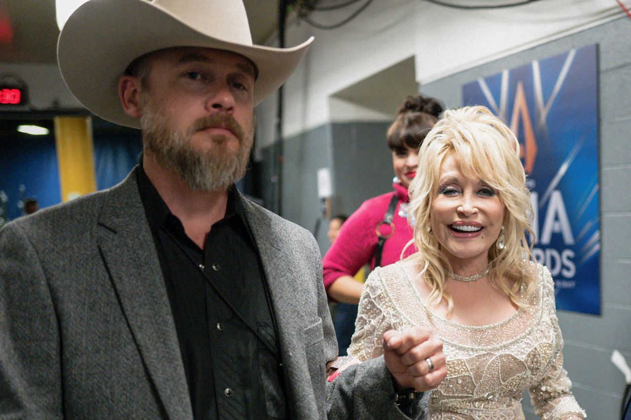 Dolly Parton with nephew and former bodyguard Bryan Seaver in 2019 in NashvilleCredit: Robby Klein/Getty