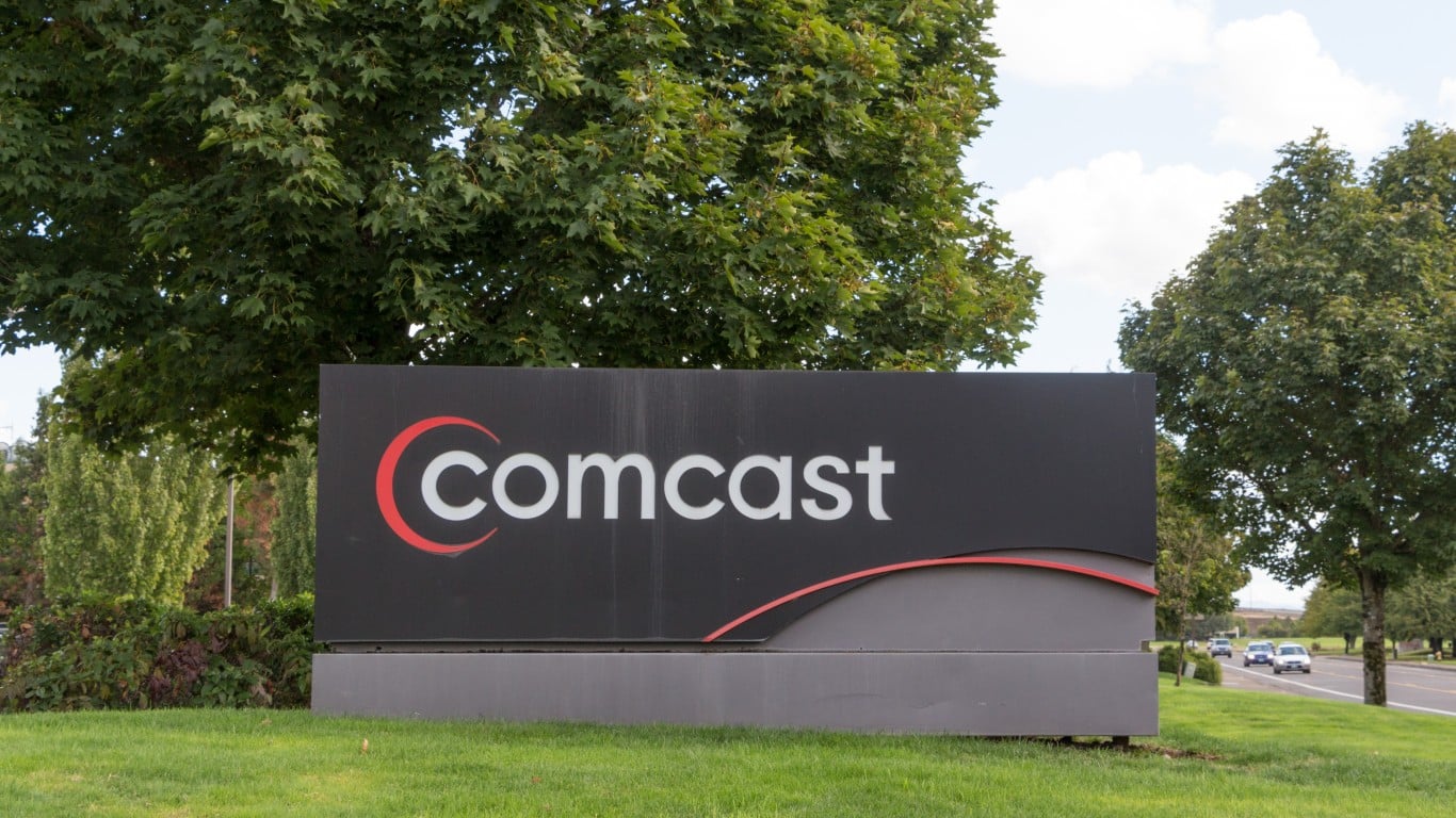 Comcast Slips as KeyBanc Cuts to Underweight on Broadband Share Losses; AT&T and...