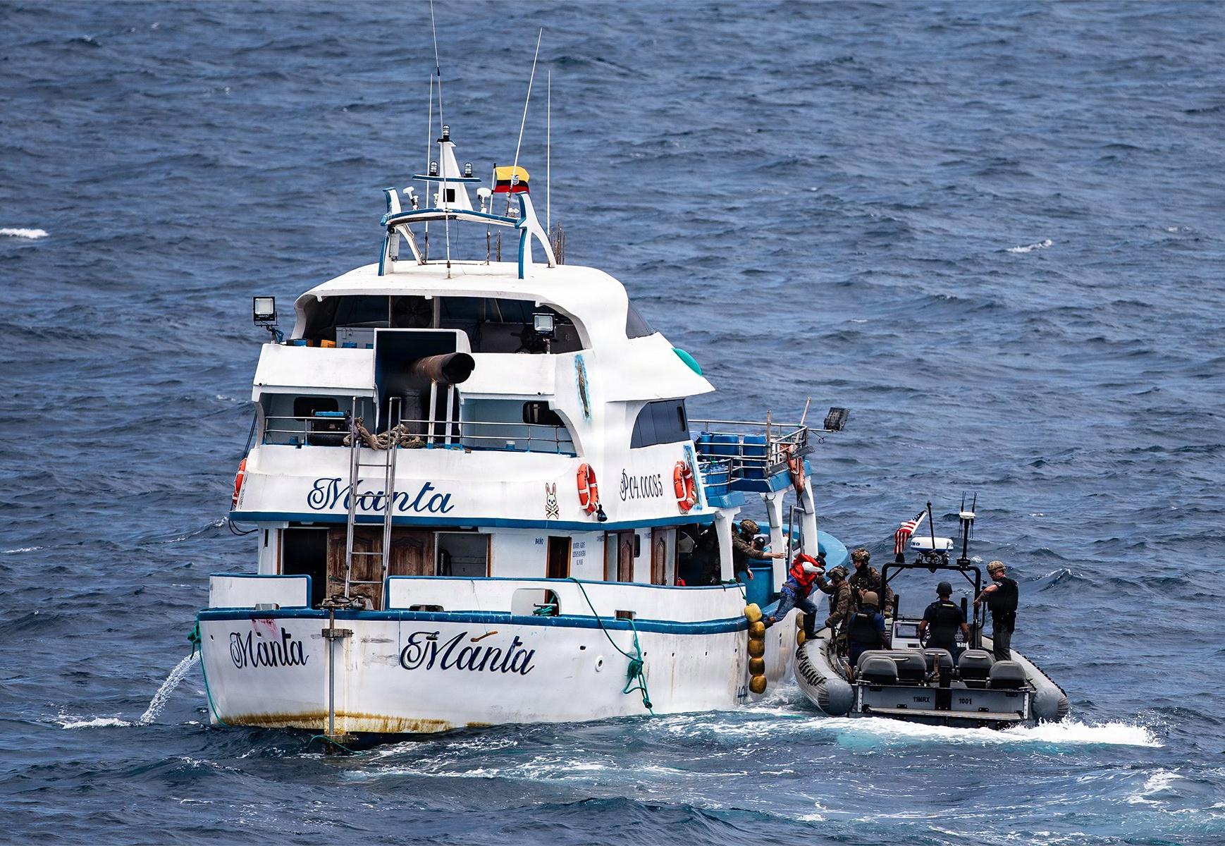 Photo: aol.com US forces destroy Ecuadorian fishing boats in counter-narcotics campaign