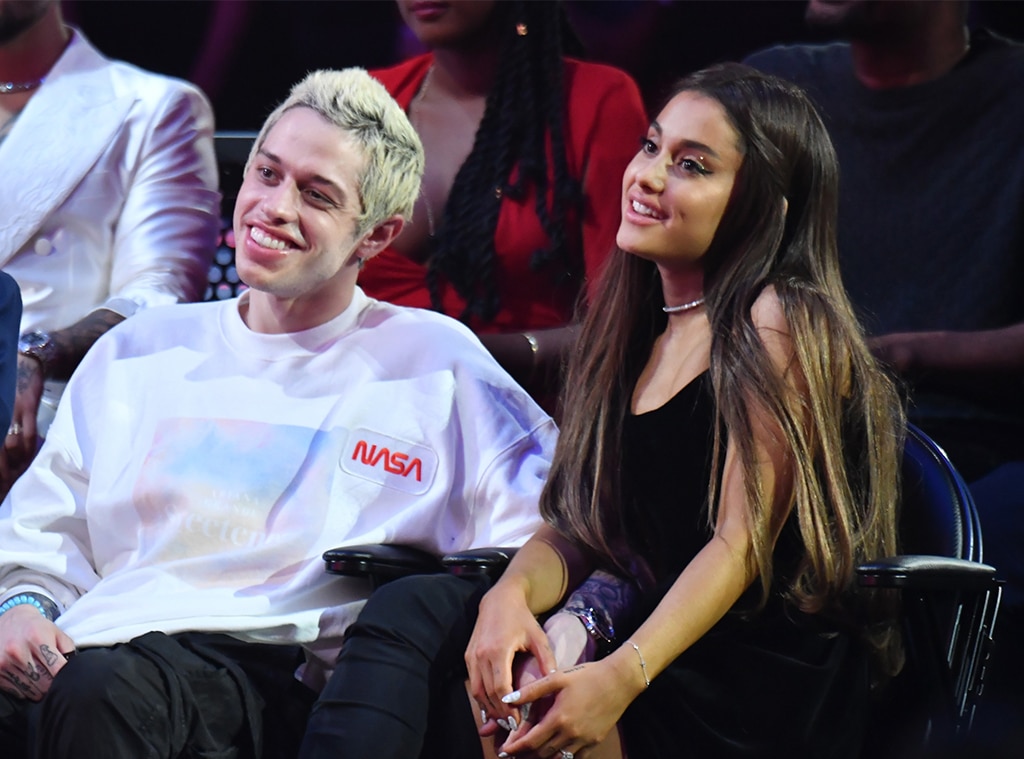 Pete Davidson and Ariana Grande in 2018