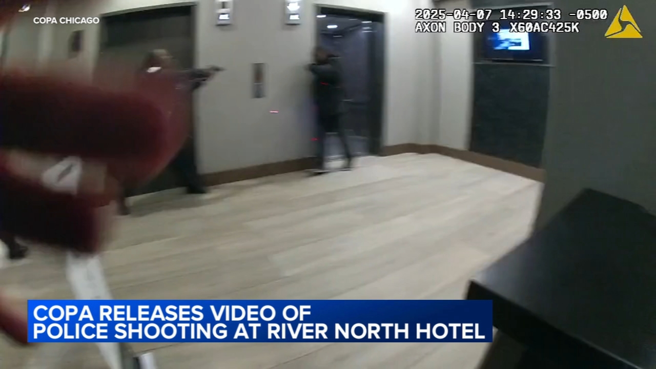 River Inn Video released of 2025 Chicago police shooting inside River North hotel ...