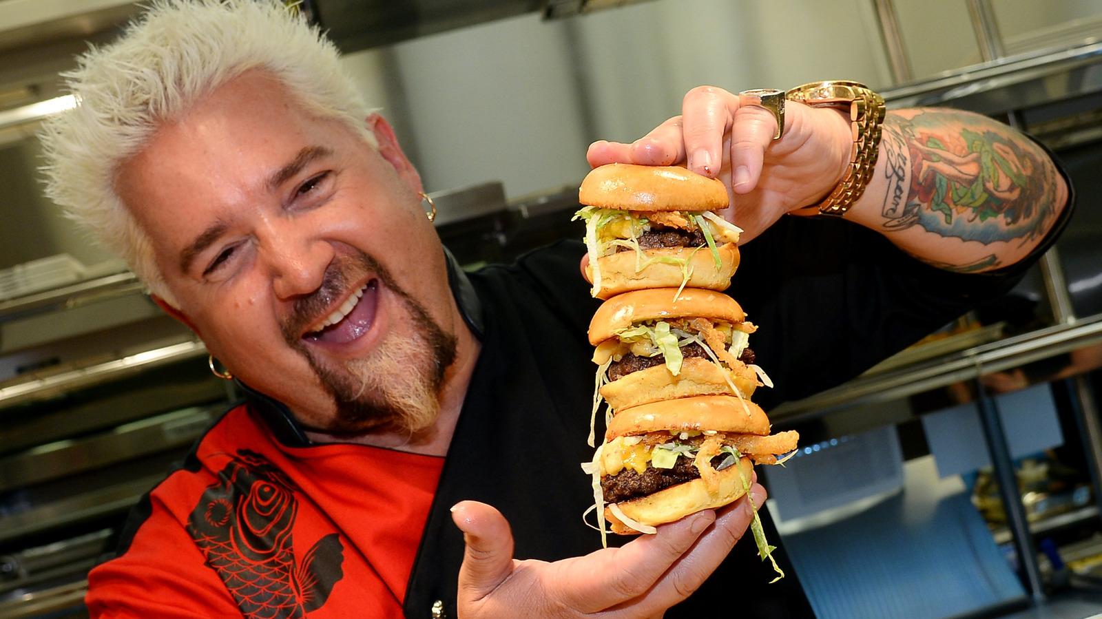 12 Burgers Guy Fieri Loved On Diners, Drive-Ins And Dives