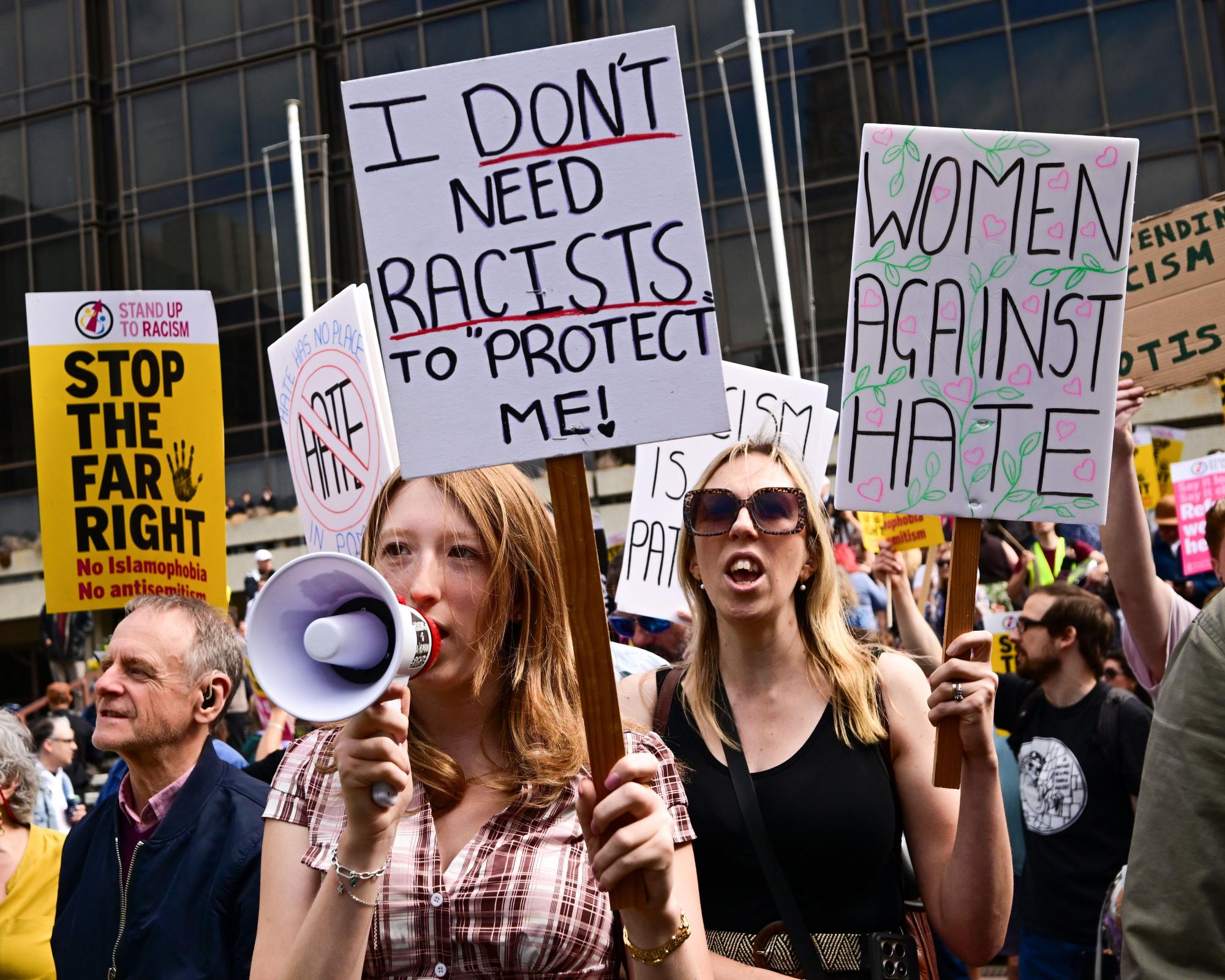 ‘Bully in every way': domestic abuse survivors say ex-partners behind far-right UK street patrols