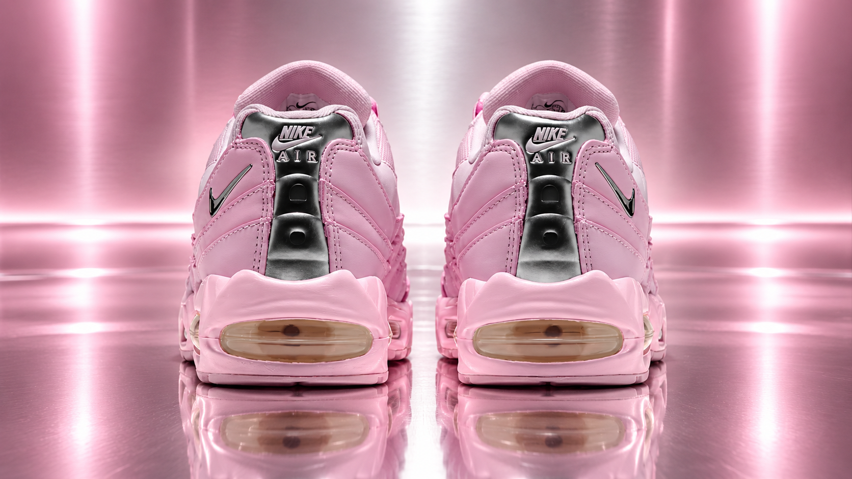 靴 NIKE AIR MAX 95 Big Bubble Pink Foam23.5 Nike Air Max 95 Big Bubble Chrome Pink Foam: Where to Buy Now - AOL