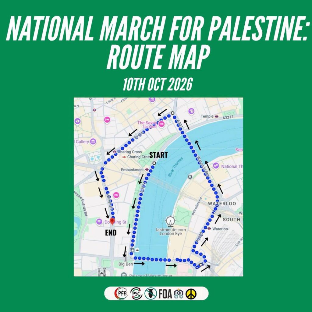 London Palestine March Route: Where The Demonstration Starts And Ends