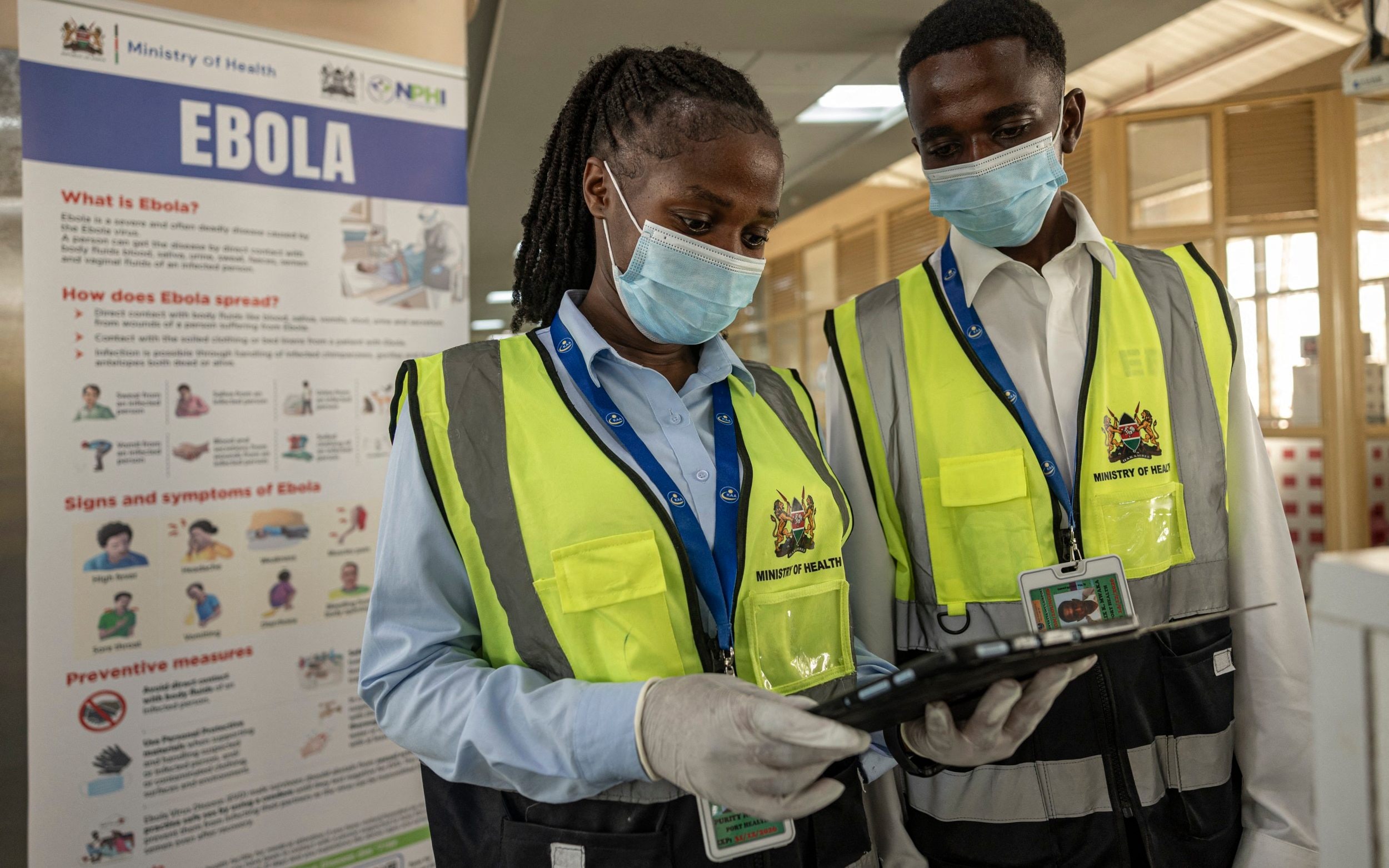 Kenyan authorities scramble to find passengers on Ebola flight