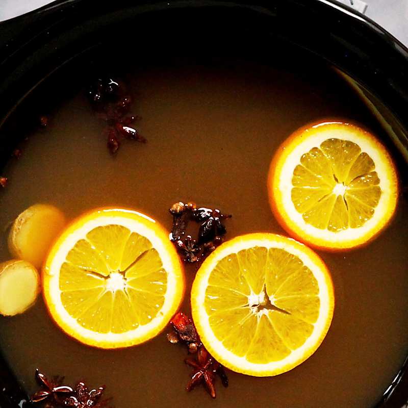 Slow Cooker Spiked Mulled Cider