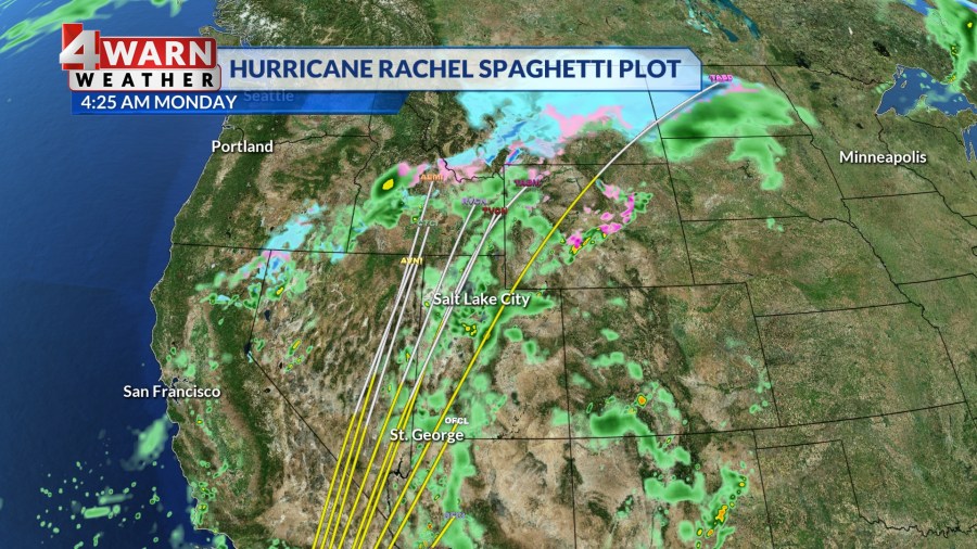 Hurricane Rachel remnants interact with incoming storm and take aim at ...