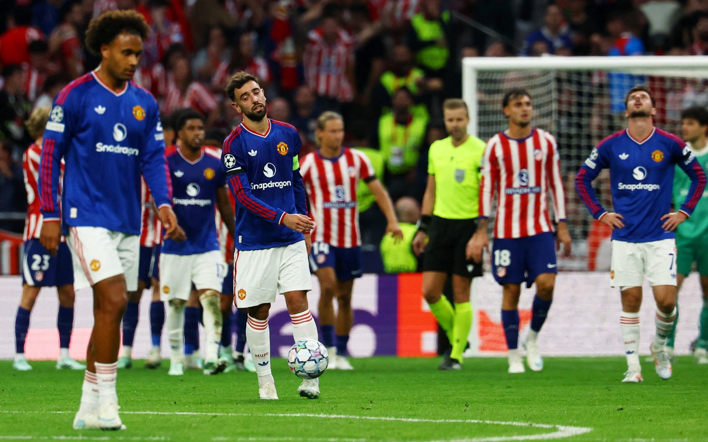 Manchester United show signs of fighting spirit despite defeat by Atletico Madrid